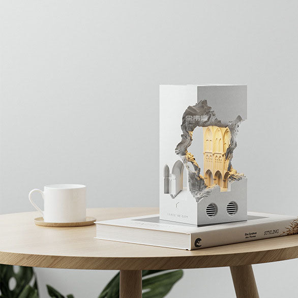 Notre Dame Cement Melting Table Lamp