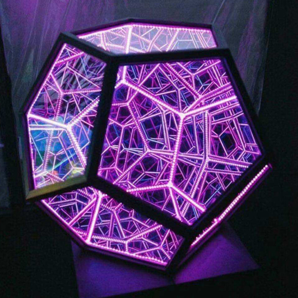 Infinity Dodecahedron Night Table Lamp