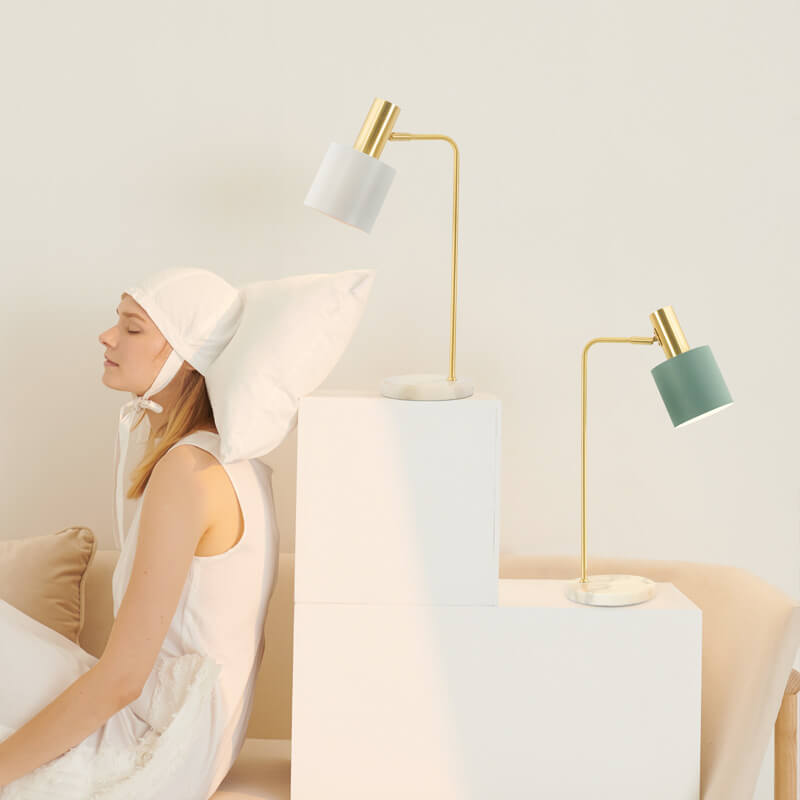 Cylinder Marble Table Lamp