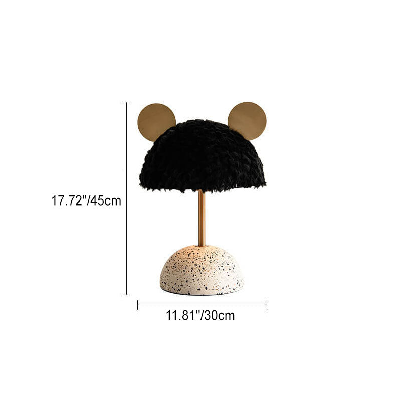 Mouse Plush Terrazzo Hardware Table Lamp