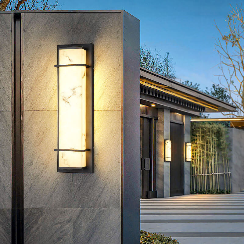 Imitation Marble Resin Lampshade Outdoor Light