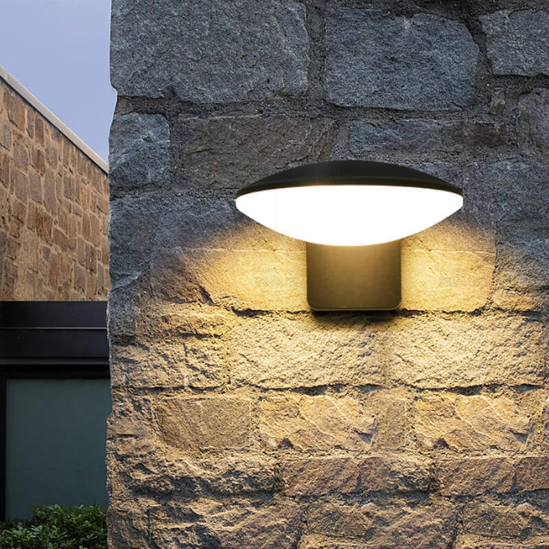 Oval Aluminum Acrylic Garden Outdoor Light