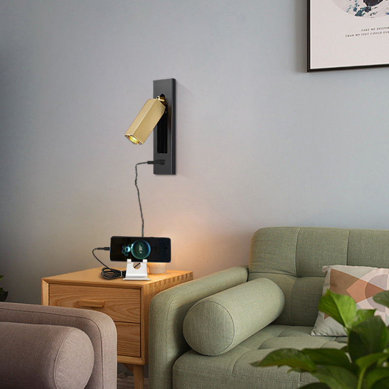 Rectangular Recessed Aluminum Wall Lamp