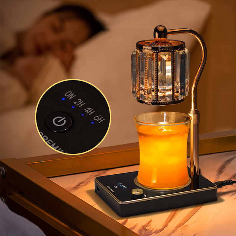 Round Plastic Glass Aroma Table Lamp