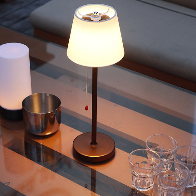 Fabric Aluminum Plastic Silica Table Lamp
