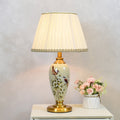 Bird Flower Cylinder Hardware Table Lamp