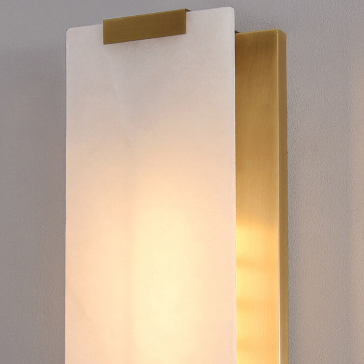 Copper Marble Strip Design 3-Light Wall Lamp