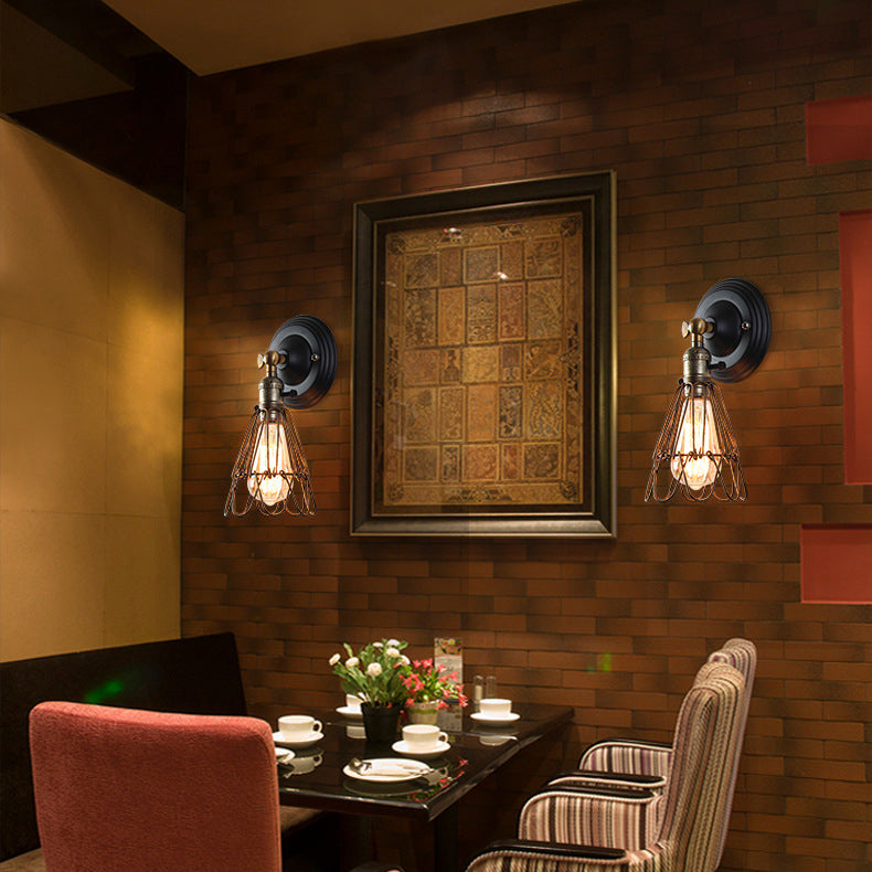 Iron Bracket Dining Room Wall Lamp