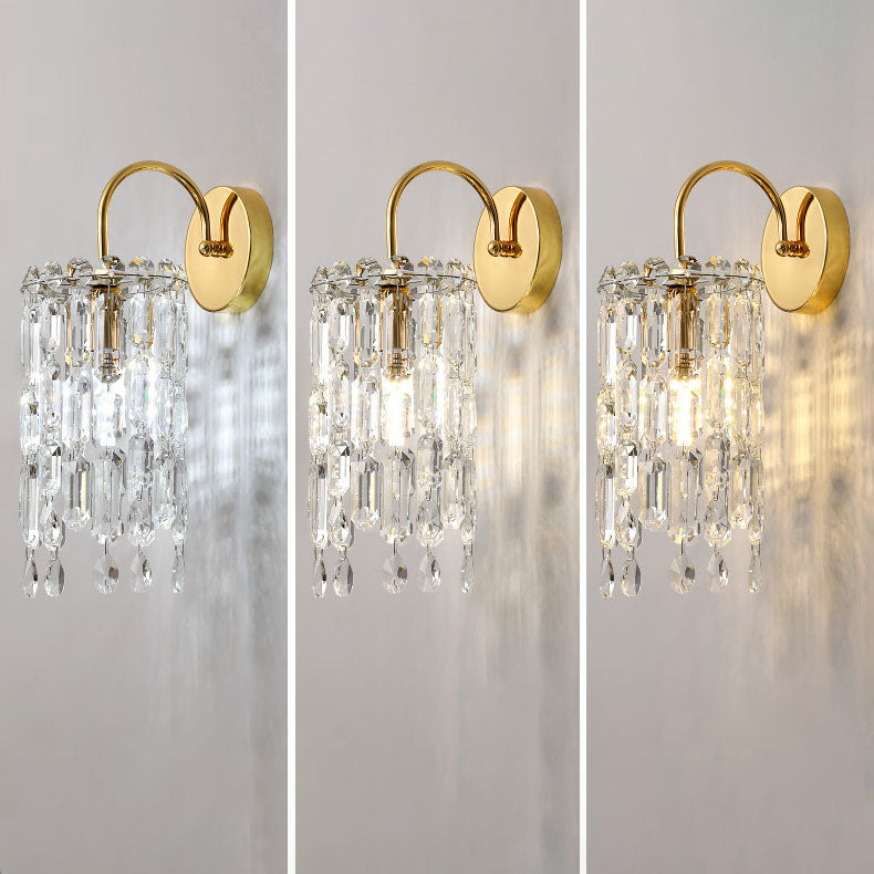 Gold Finish Frame Dazzling Wall Lamp