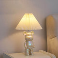 Bear Ceramic Fabric Bedroom Table Lamp