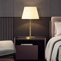 All Brass Fabric Table Lamp