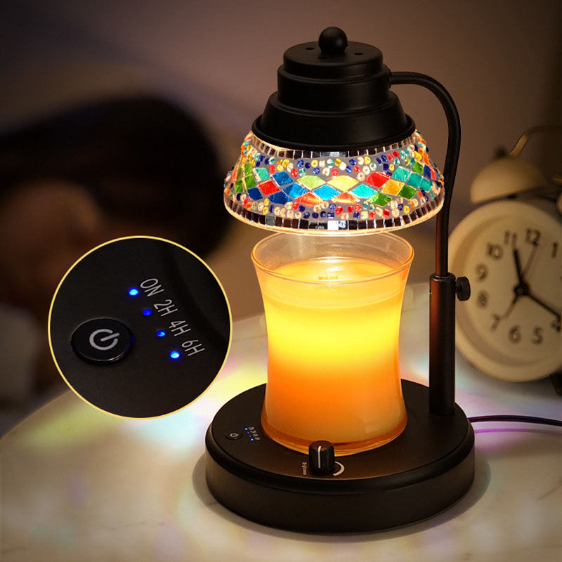 Disc Cylinder Iron Plastic Table Lamp