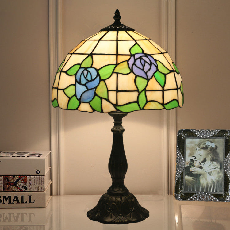Round Dome Flower Zinc Table Lamp