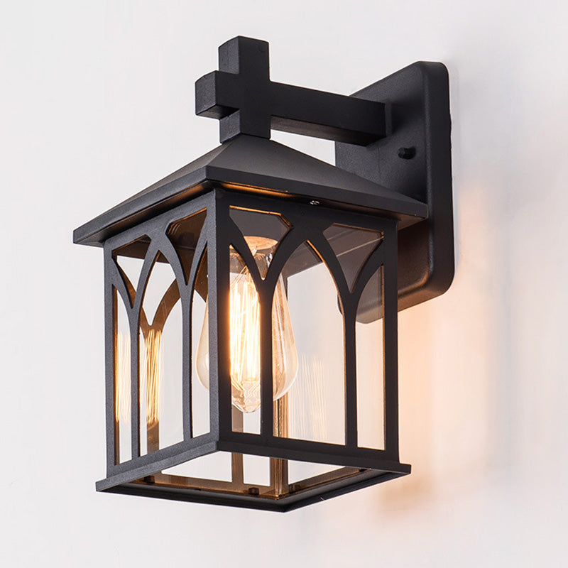 Aluminum Glass Cubic Garden Outdoor Light