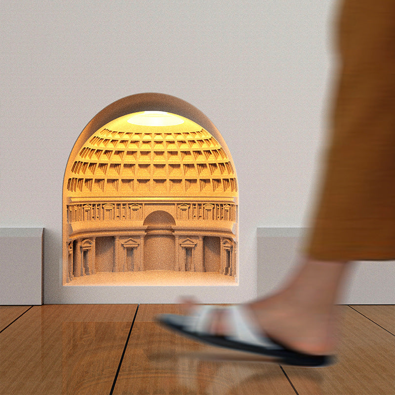 Pantheon Plaster Sensor Recessed Wall Lamp