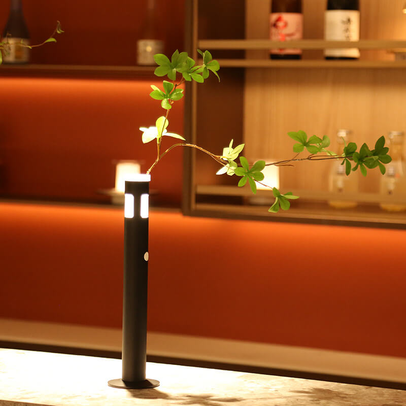 Cylinder Vase Aluminum Acrylic Table Lamp