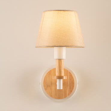 Wooden Tubular Wall Lamp