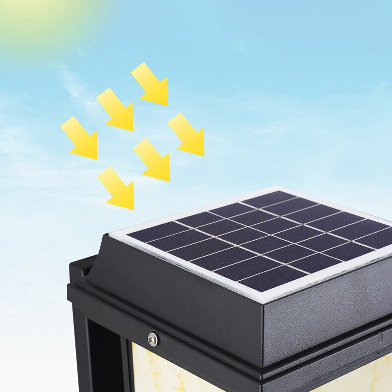 Aluminum Rectangular Column Outdoor Light
