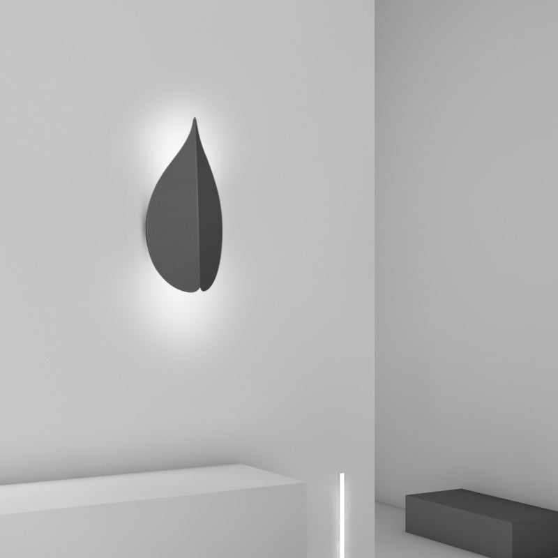 Aluminum Leaf Design Bedroom Wall Lamp