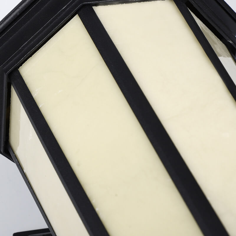 Octagonal Lantern Aluminum Faux Outdoor Light