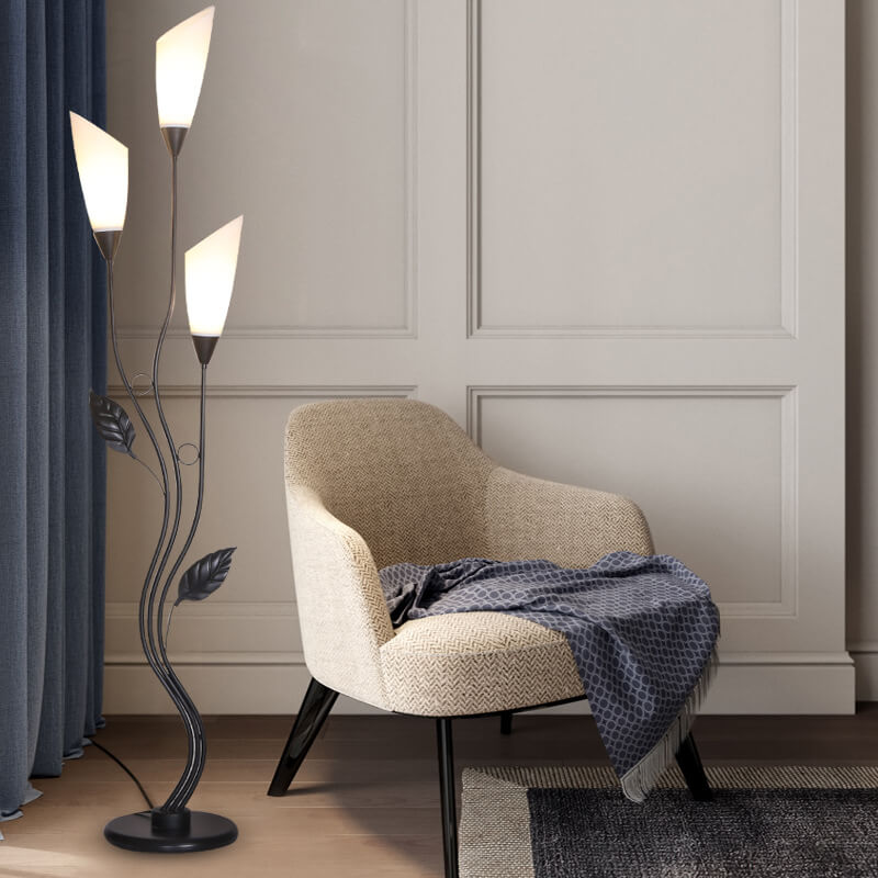 Retro Creative Acrylic Flower Floor Lamp
