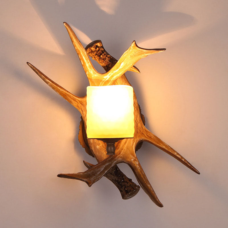 Antler Glass Wall Lamp