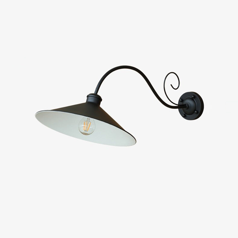 Iron Round Garden Outdoor Light