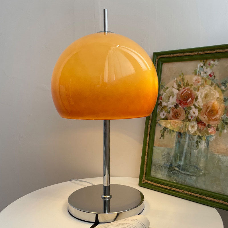 Semi-circular Glass Study Table Lamp