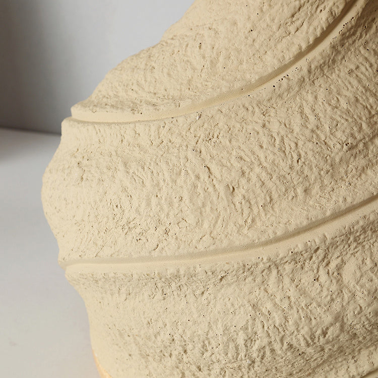 Cone Fabric Concrete Vase Table Lamp