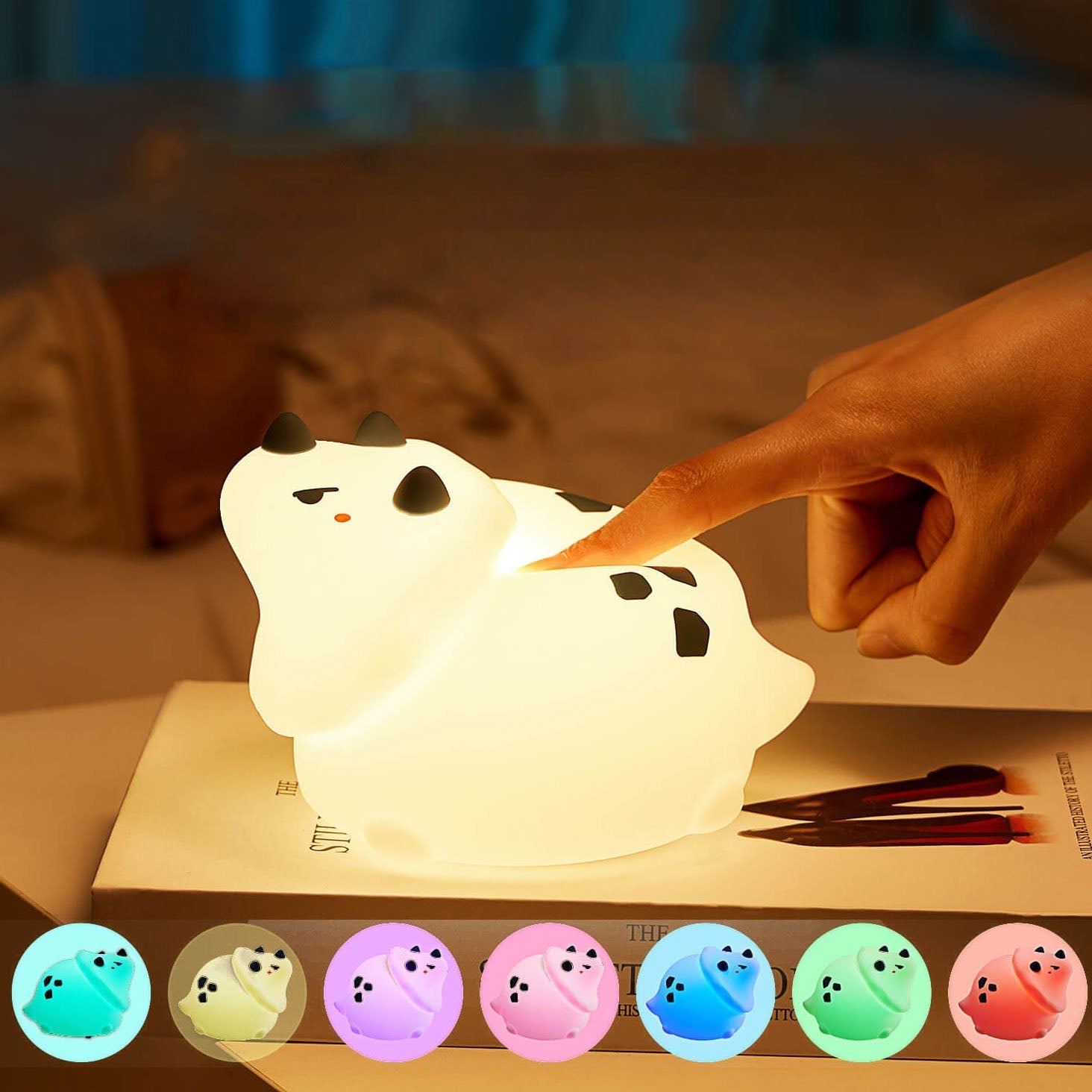 Cartoon Silicone Dinosaur Eye Table Lamp