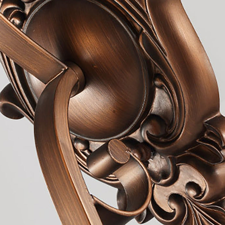 Frosted Glass Flower Iron Wall Lamp