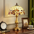 Shell Stained Glass Full Table Lamp