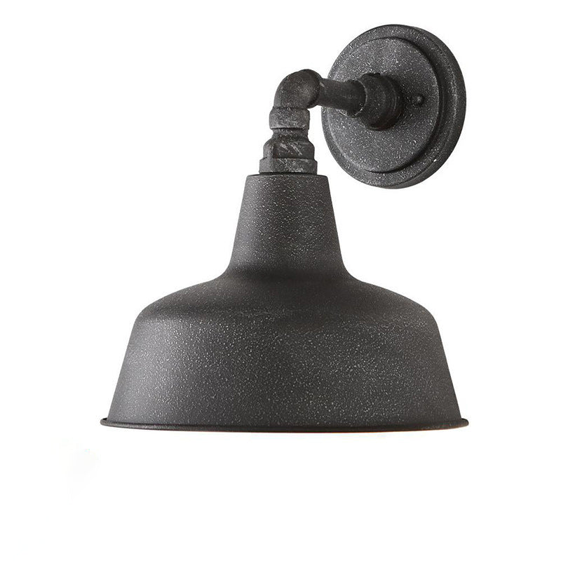 Frosted Texture Iron Patio Outdoor Light