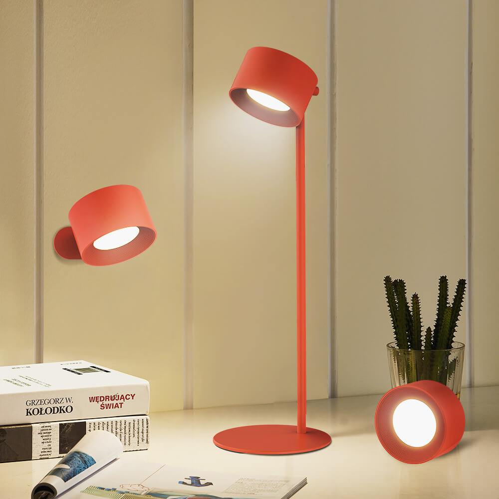 Plastic Round Rotatable Magnetic Table Lamp