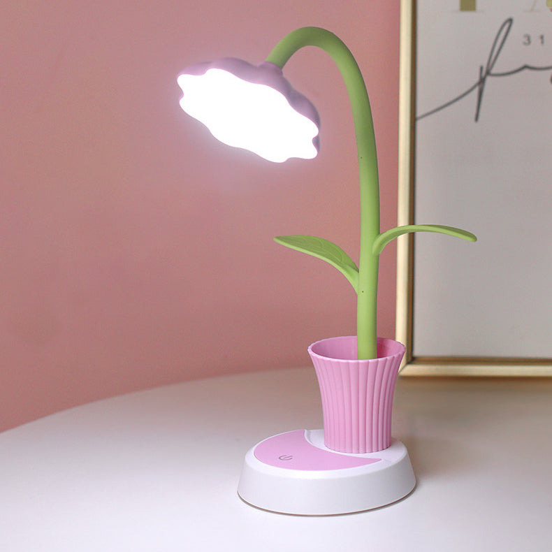 Sun Flower Pen Holder Table Lamp