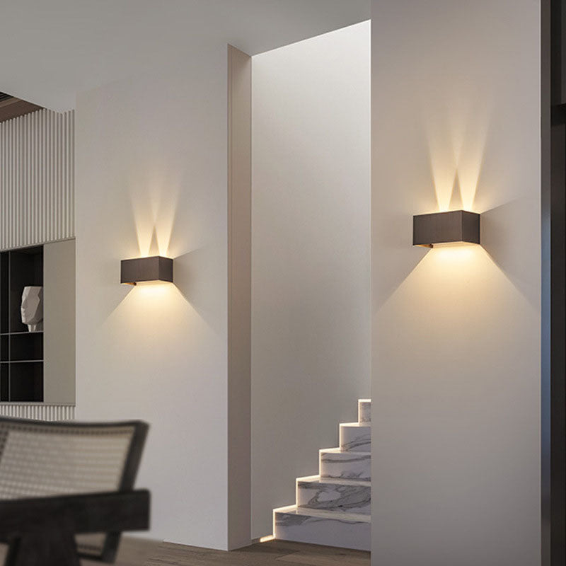 Aluminum Square Flat Beam Wall Lamp