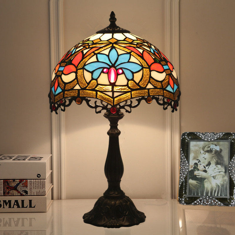 Resin Zinc Alloy Glass Table Lamp