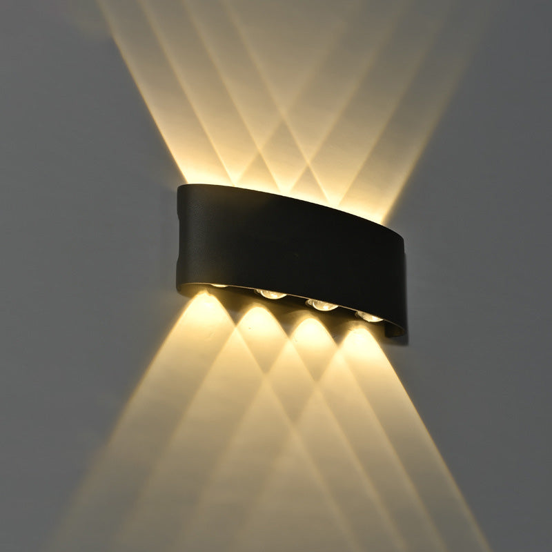 Cylinder Rectangular Aluminium Iron Outdoor Light