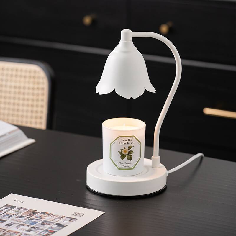White Petal Hardware Melting Table Lamp