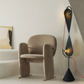 Spiral Iron High-stretch Fabric 2-Light Floor Lamp