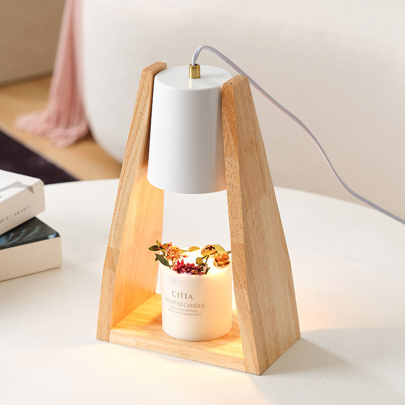 Cone Iron Log Melting Table Lamp