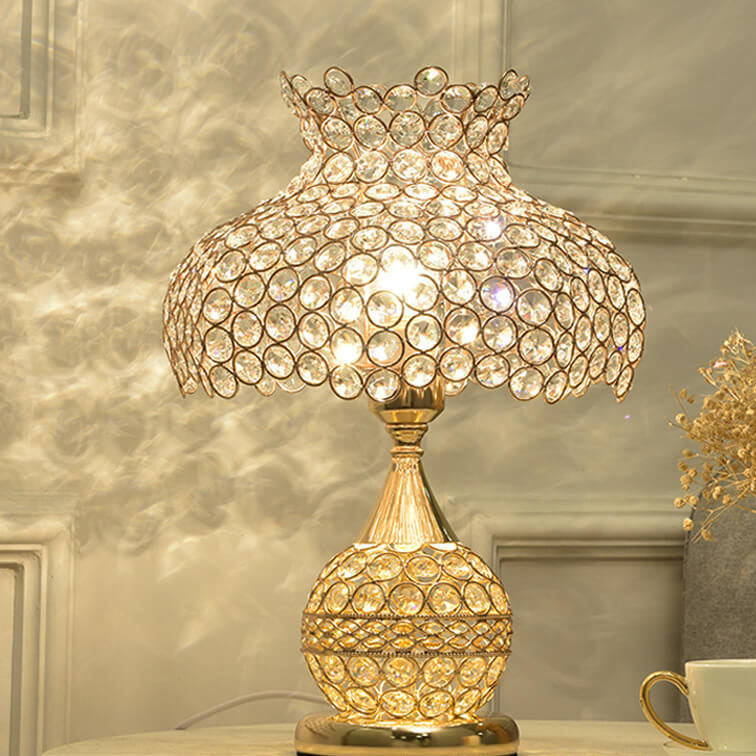 Crystal Cone Geometry Table Lamp