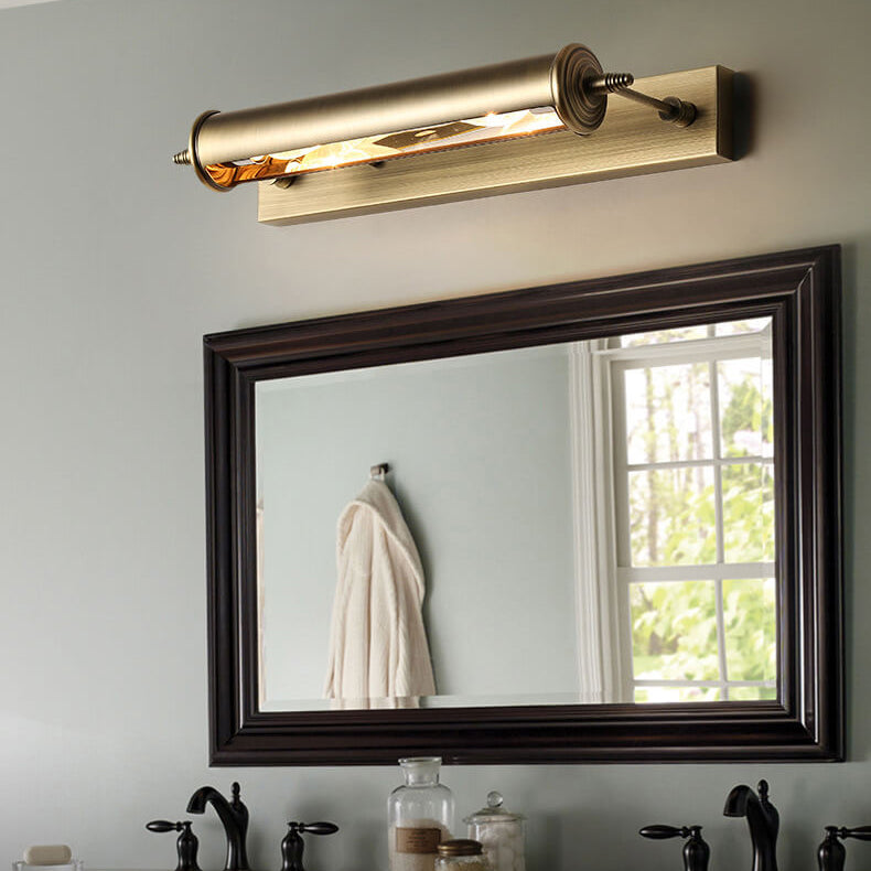 Bronze Iron Column Bar Wall Lamp