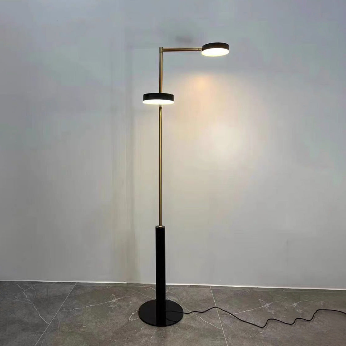 Cylindrical Round Iron Living Floor Lamp