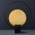 Circle Metal Ring Marble Table Lamp