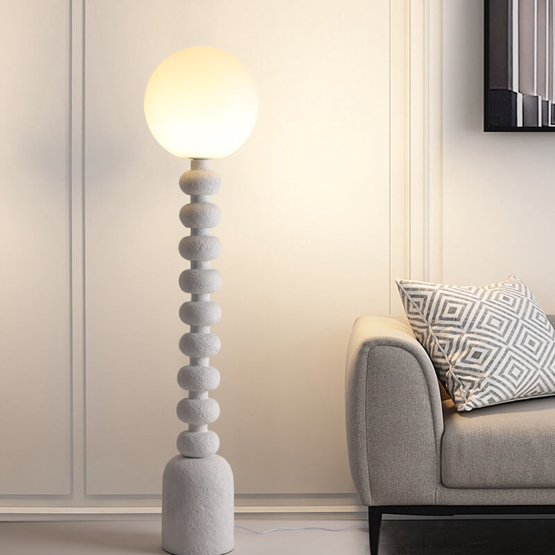Resin Gourd Round Ball Floor Lamp