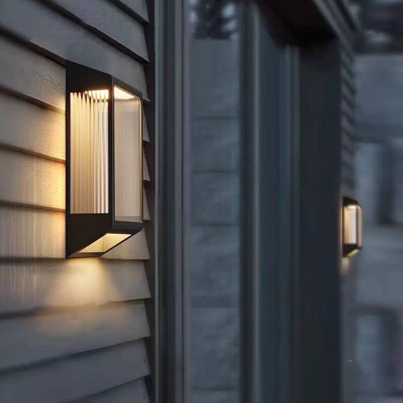 Trapezoidal Stainless Steel Acrylic Outdoor Light