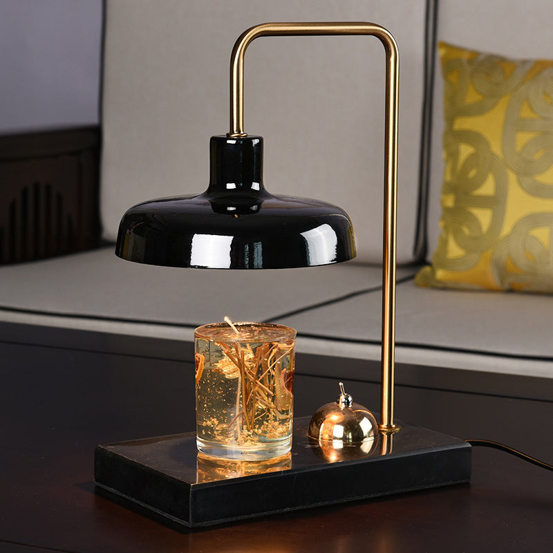 Dome Hardware Marble Melting 2-Light Table Lamp