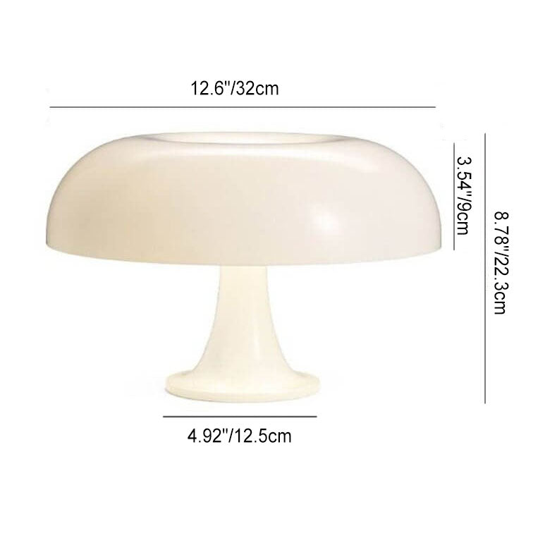 Mushroom Polyester Carbonate 4-Light Table Lamp