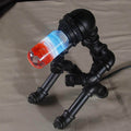 Personality Iron Pipe Robot Table Lamp
